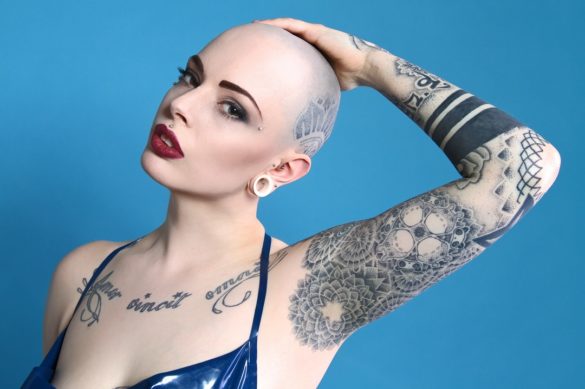Bald and Tattooed Hair Women